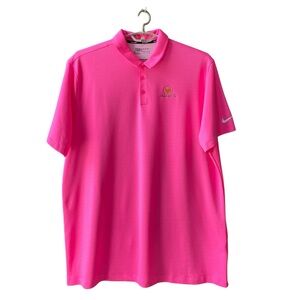 Nike Men's Bright Pink Polo Shirt‎